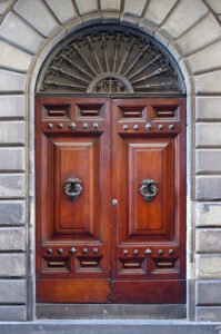 mahogany, inc. front wooden door